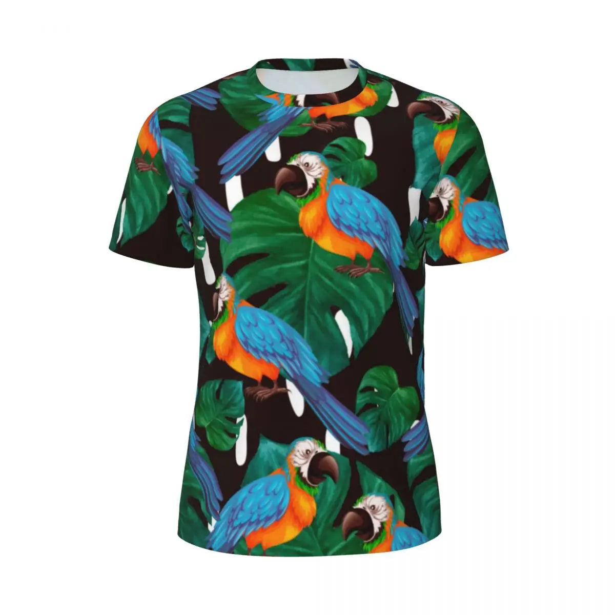 Áo Thun Nam Họa Tiết Lá Nhiệt Đới Màu Sắc Cá Tính