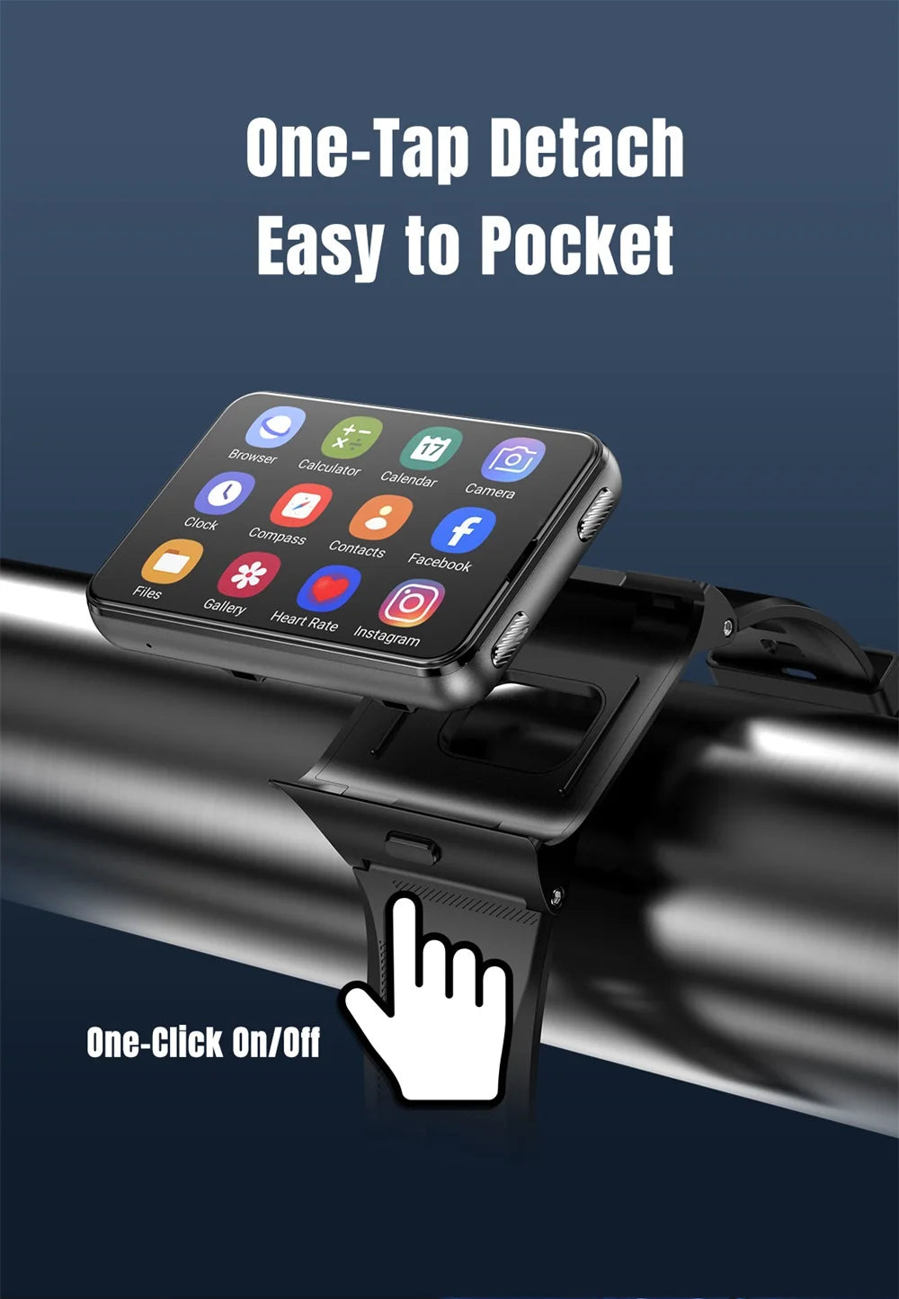 Đồng Hồ Thông Minh 4G Android 11, Camera Kép, GPS