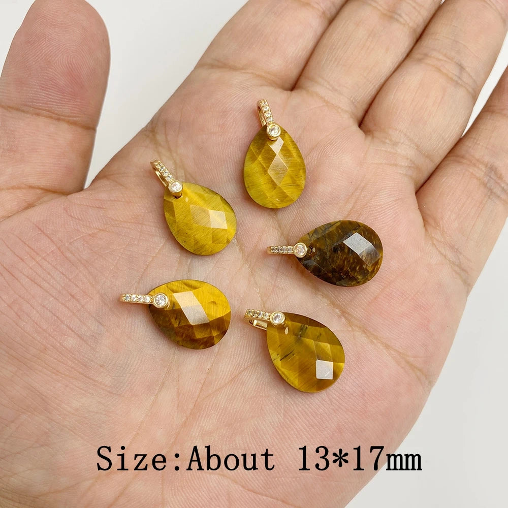 Natural Stone Pendants For Handmade Yoga Jewelry