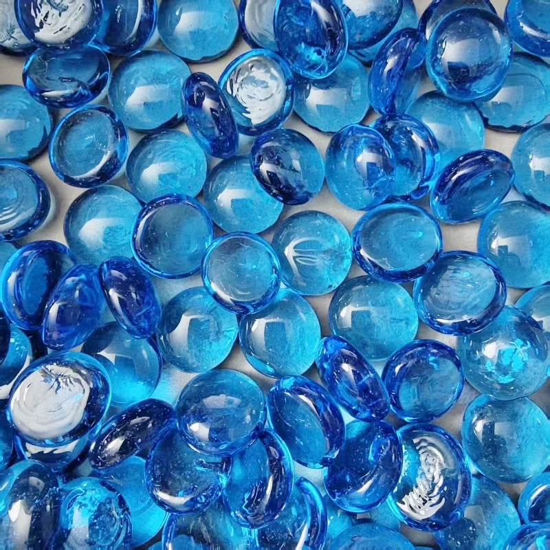 DIY Multicolored Round Glass Mosaic Beads 100g
