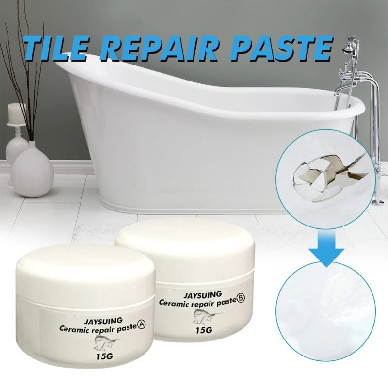 Ceramic Repair Adhesive for Bathtubs &amp; Damaged Ceramic Tiles