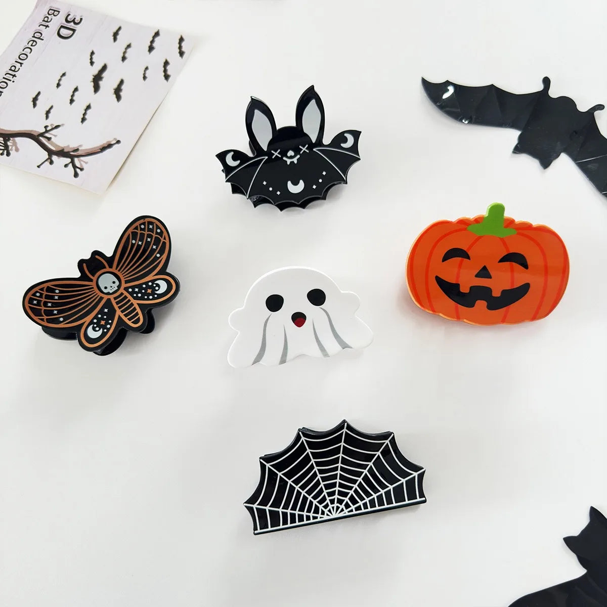 Kẹp Tóc Dơi Bí Ngô Halloween Cho Nàng Thêm Xinh - Daisan Mart