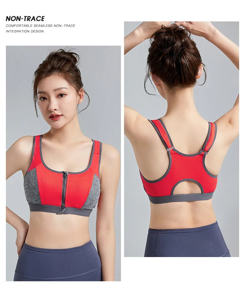 Áo Ngực Thể Thao Nữ - Hỗ Trợ, Nâng Đỡ, Khóa Kéo Trước - Daisan Mart
