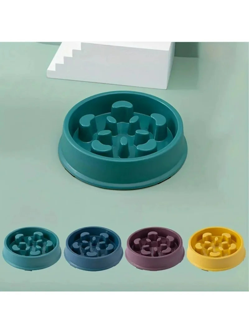 Non-slip slow Feeder Pet Bowl prevents choking and promotes healthy eat habits for Dogs and Cats Dog food bowls Pet rice bowls - Daisan Mart
