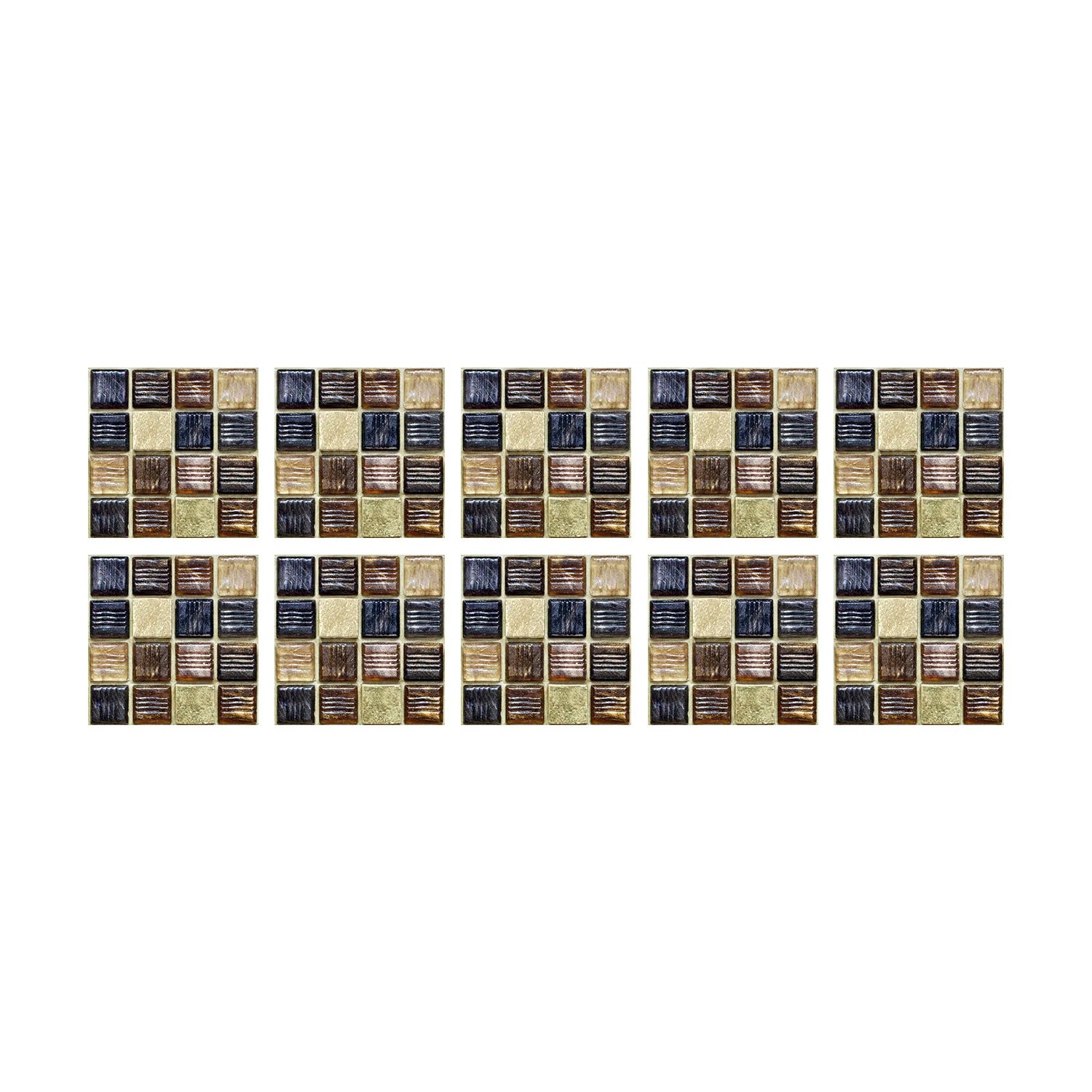 10 Waterproof Marble Mosaic Tile Stickers