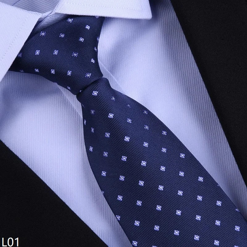 Cà Vạt Lụa Tơ Tằm Nam Cao Cấp Họa Tiết Sọc 8CM