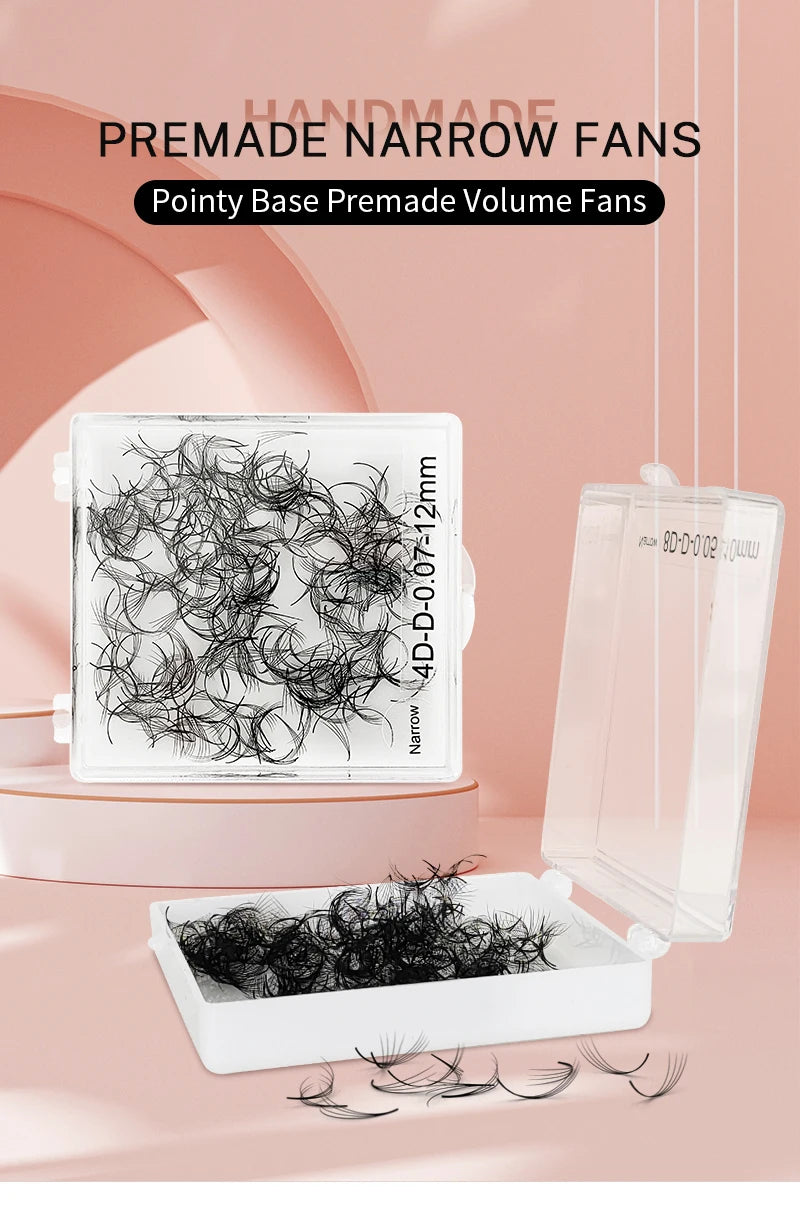 500-Cluster Thick Eyelash Extension Fan – Convenient Built-in Fan