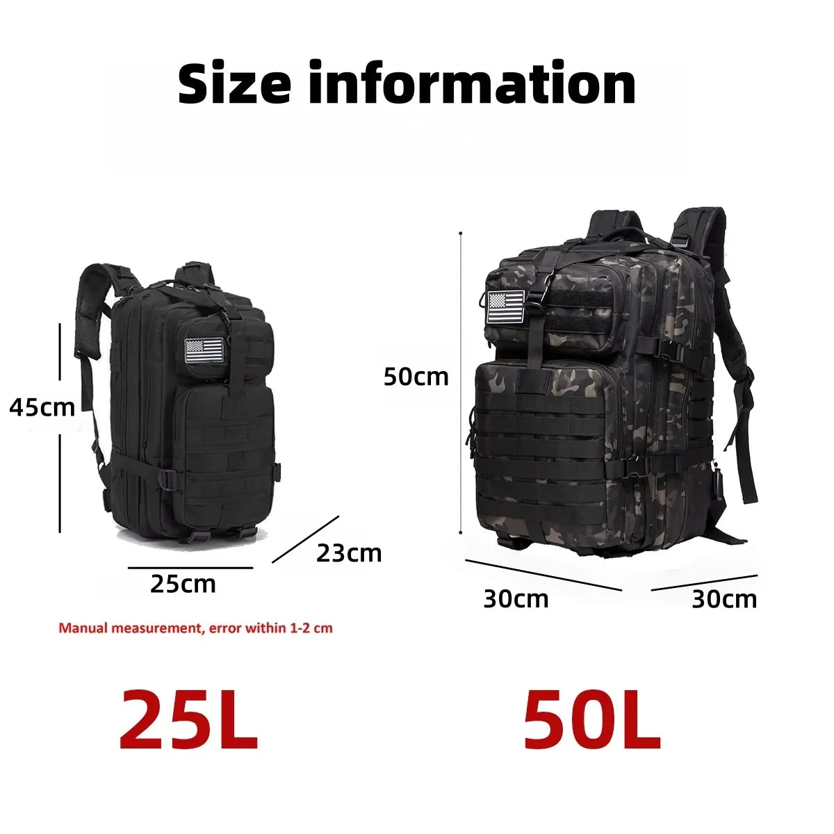 50L Ultralight Waterproof Outdoor Backpack