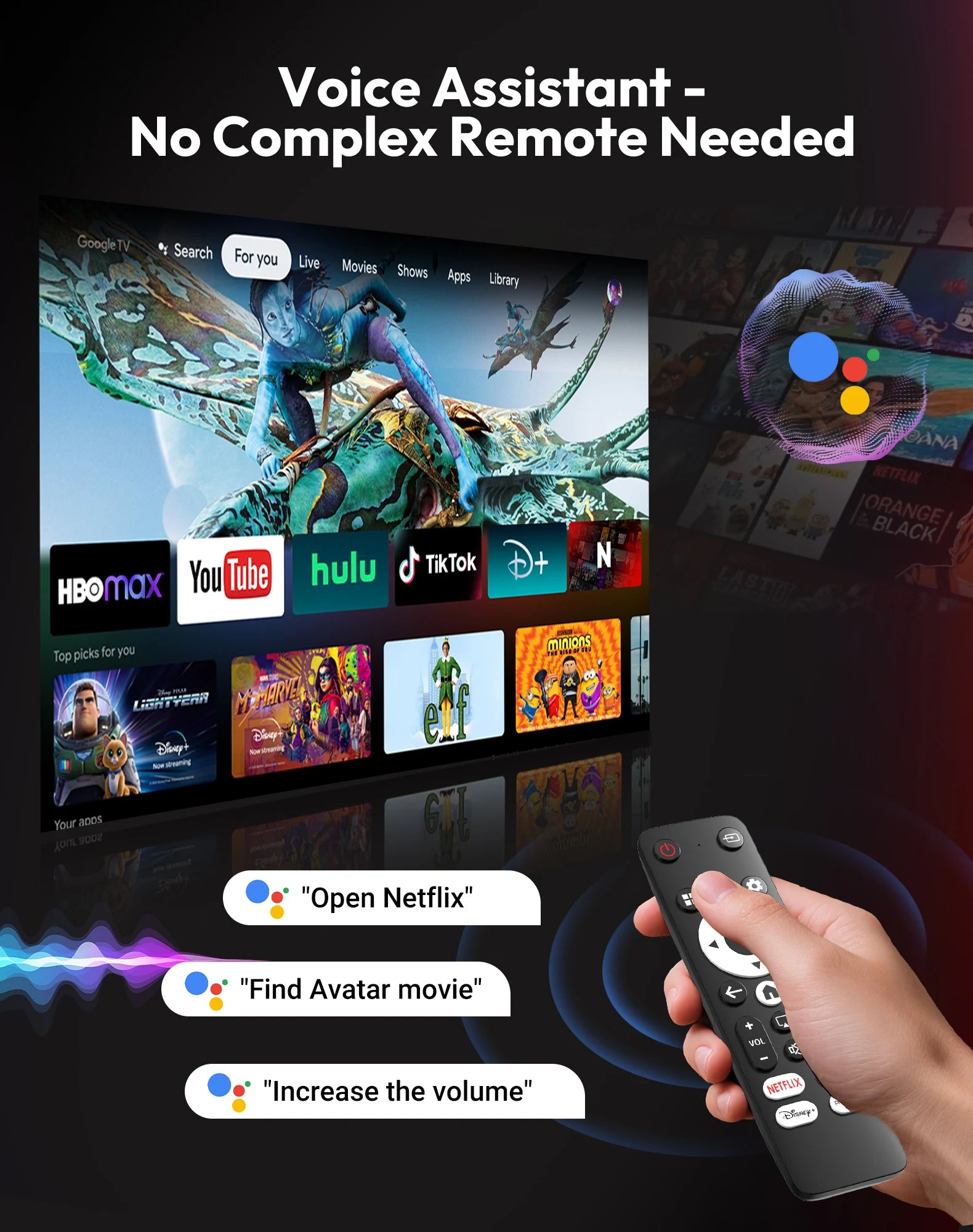 XGODY Gimbal N6 Pro 4K Projector Netflix Officially 700 Ansi Native 1080P Auto Focus Whale OS TV for Movie Home Theater - Daisan Mart
