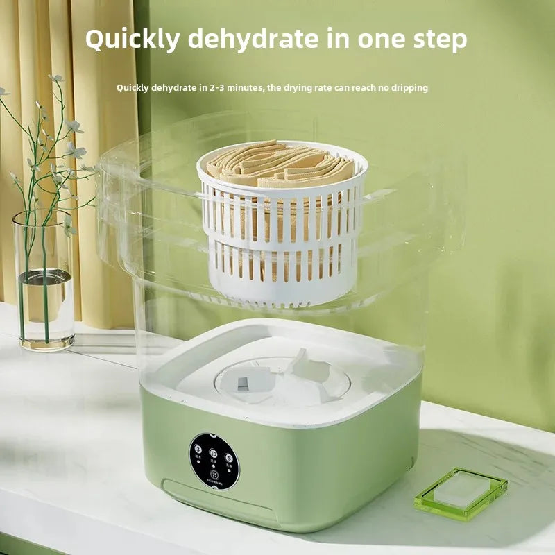 14L Multi-Function Folding Washing Machine - Convenient for Small Items