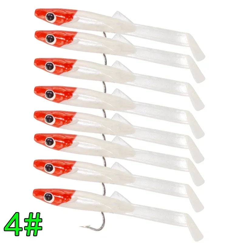 Mồi Giả Silicone Câu Cá Biển Afishlure 8 Món 65mm