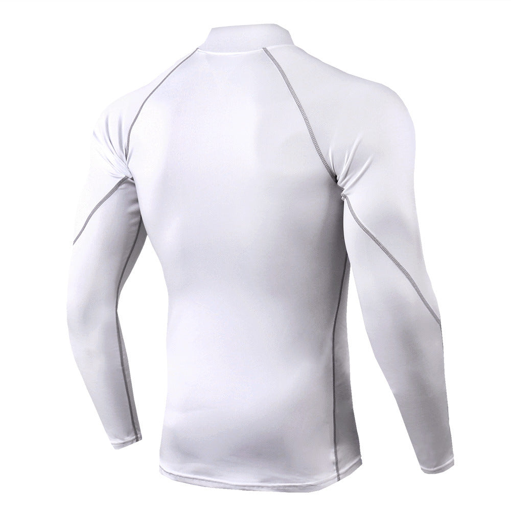 Men's Long Sleeve Quick Dry Stretch Gym Fit Sports Shirt