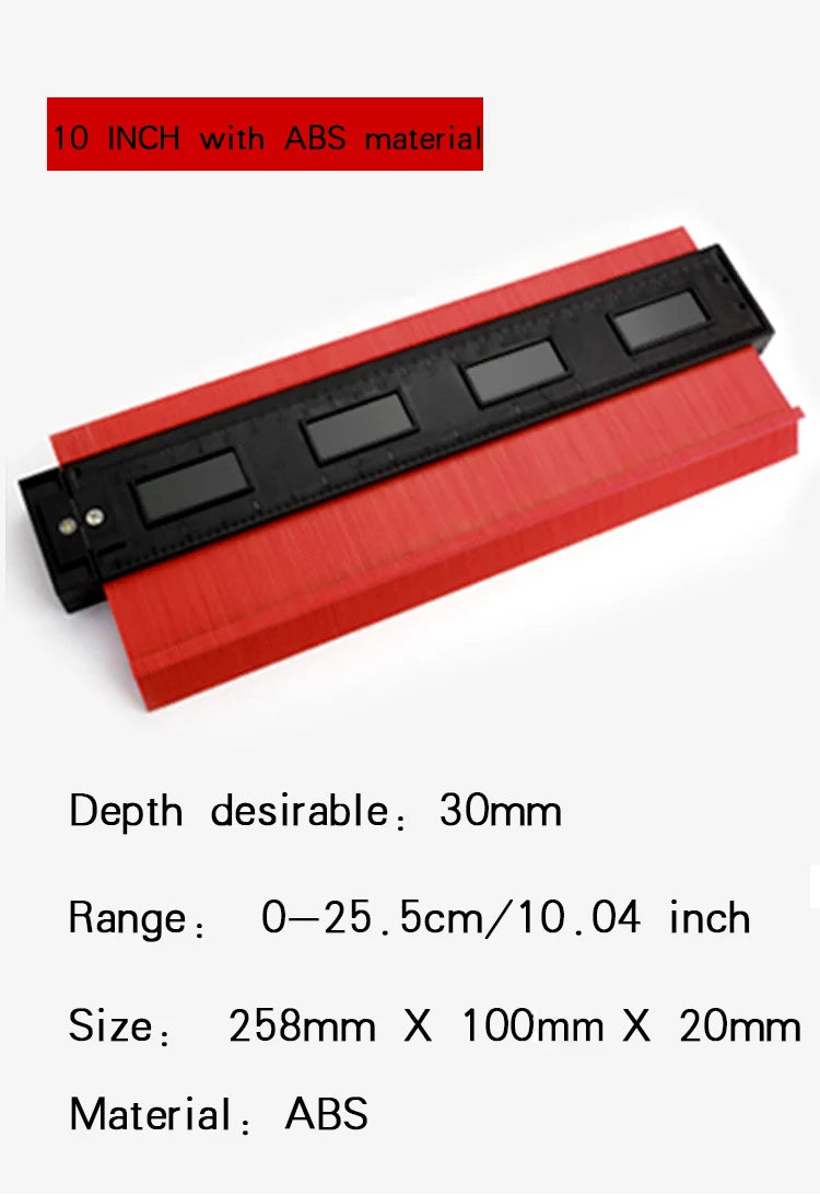Contour Gauge Cutting Template Measuring Instrument Woodworking Tool Wood Measure Ruler Construction Contour Tool