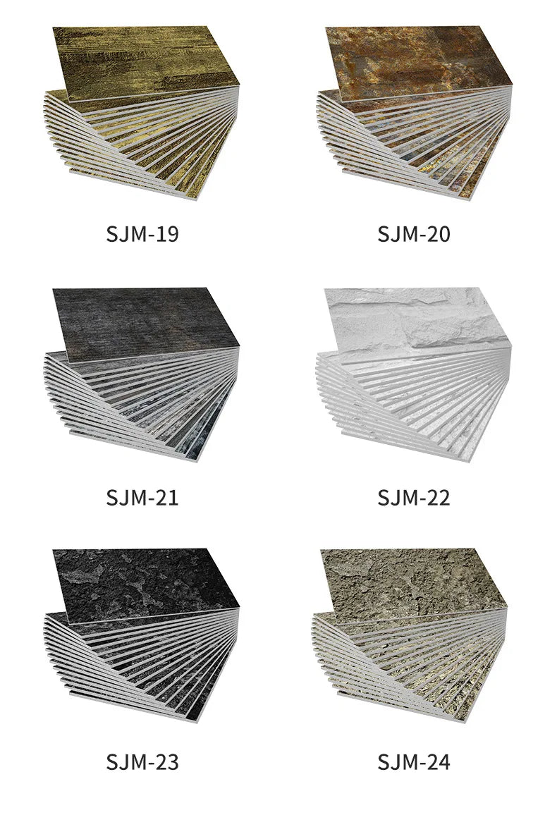 Waterproof Wall Panels - Removable Industrial Foam Decals, Moisture-Proof Matte PVC for Cafe Wall &amp; Commercial Space Decor