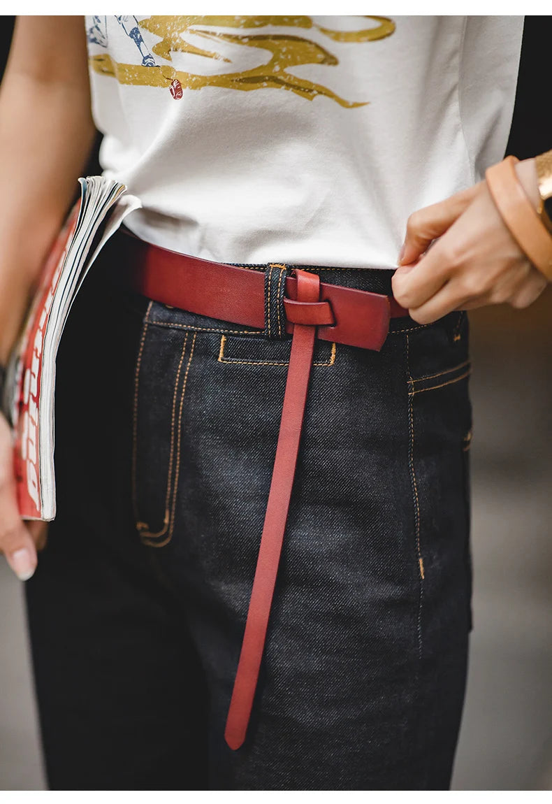 Thắt Lưng Da Bò Cao Cấp Maden Vintage Cho Nam Nữ