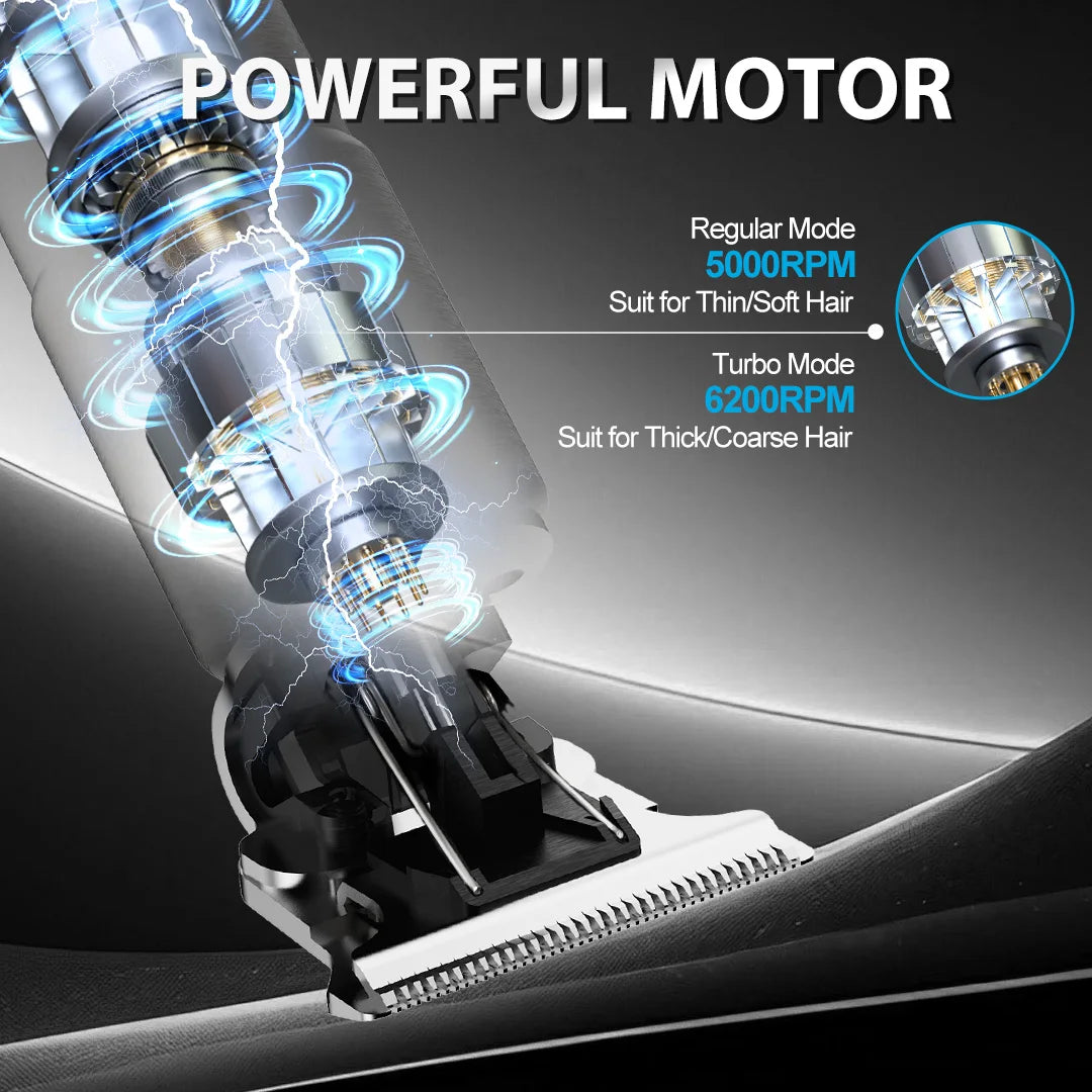 Tông đơ cắt tóc nam Sejoy Rồng, không dây, LED