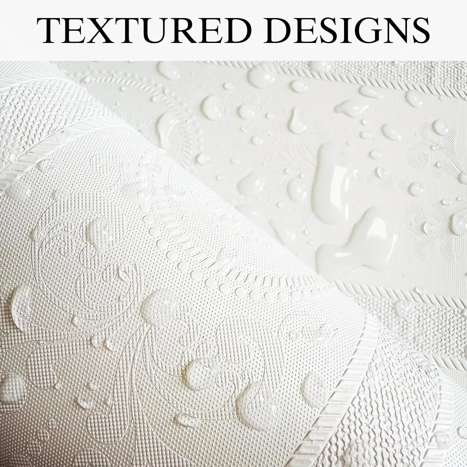 3D Green Embossed Peel and Stick Wallpaper Damask Textured Self Adhesive Wallpaper Modern Floral  Contact Paper for Living Room