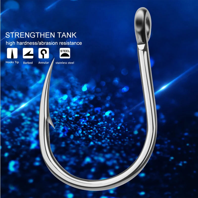Lưỡi Câu Jig Biển Chống Gỉ, Thép Carbon Cao Cấp