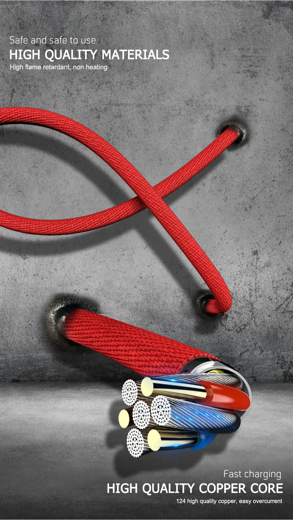 90 Degree Angle Fast Charging Cable 1/2/3m Length For iPhone/iPad