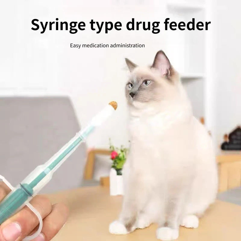 Pet Medication Feeder, Solid Liquid Assisted Needle Feeding for Cats and Dogs Pet Supplies Medication Stick - Daisan Mart