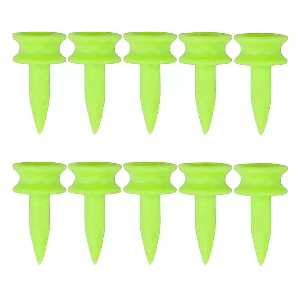 Set of 100 Professional Golf Tees 25MM Green Plastic