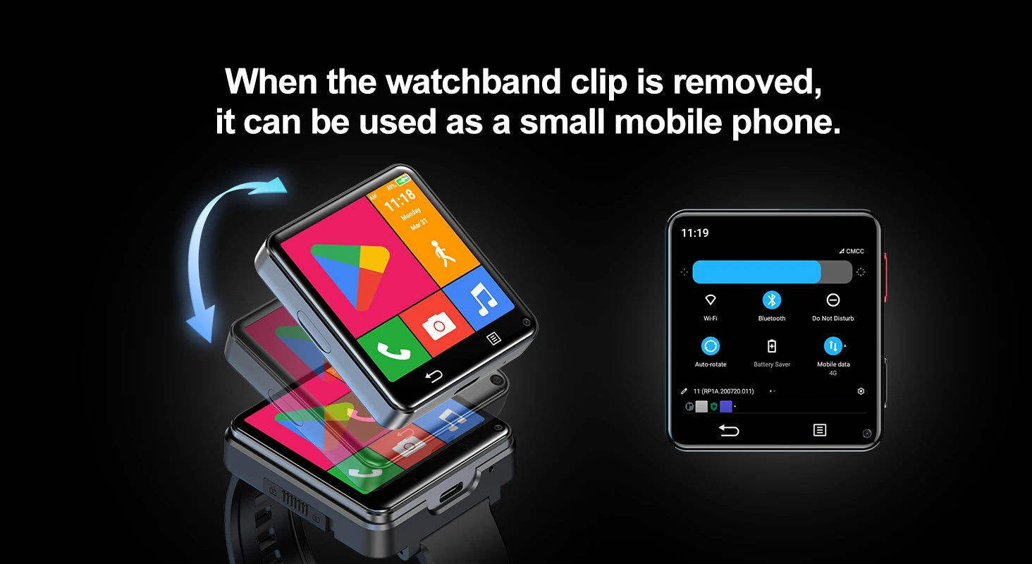 Đồng Hồ Thông Minh 4G Màn Hình Lớn 2.64 Android 11