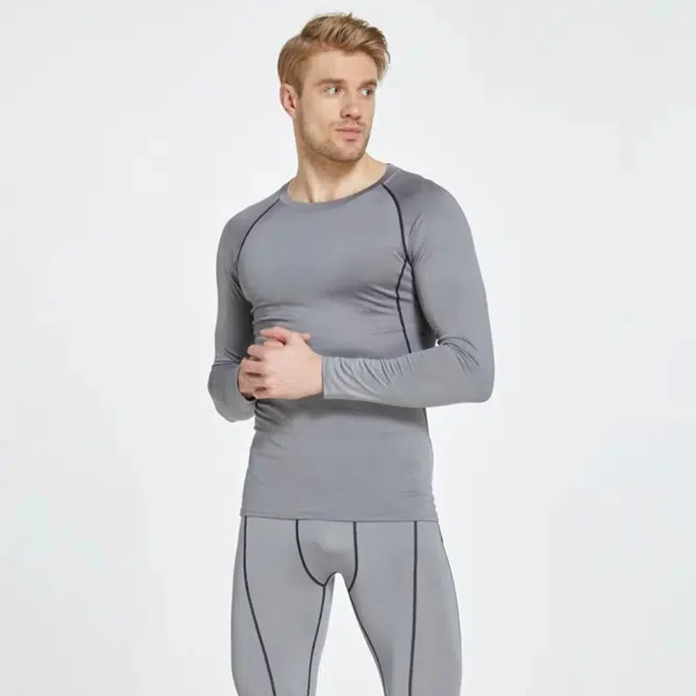 Áo Thun Thể Thao Nam Dài Tay Co Giãn Nhanh Khô