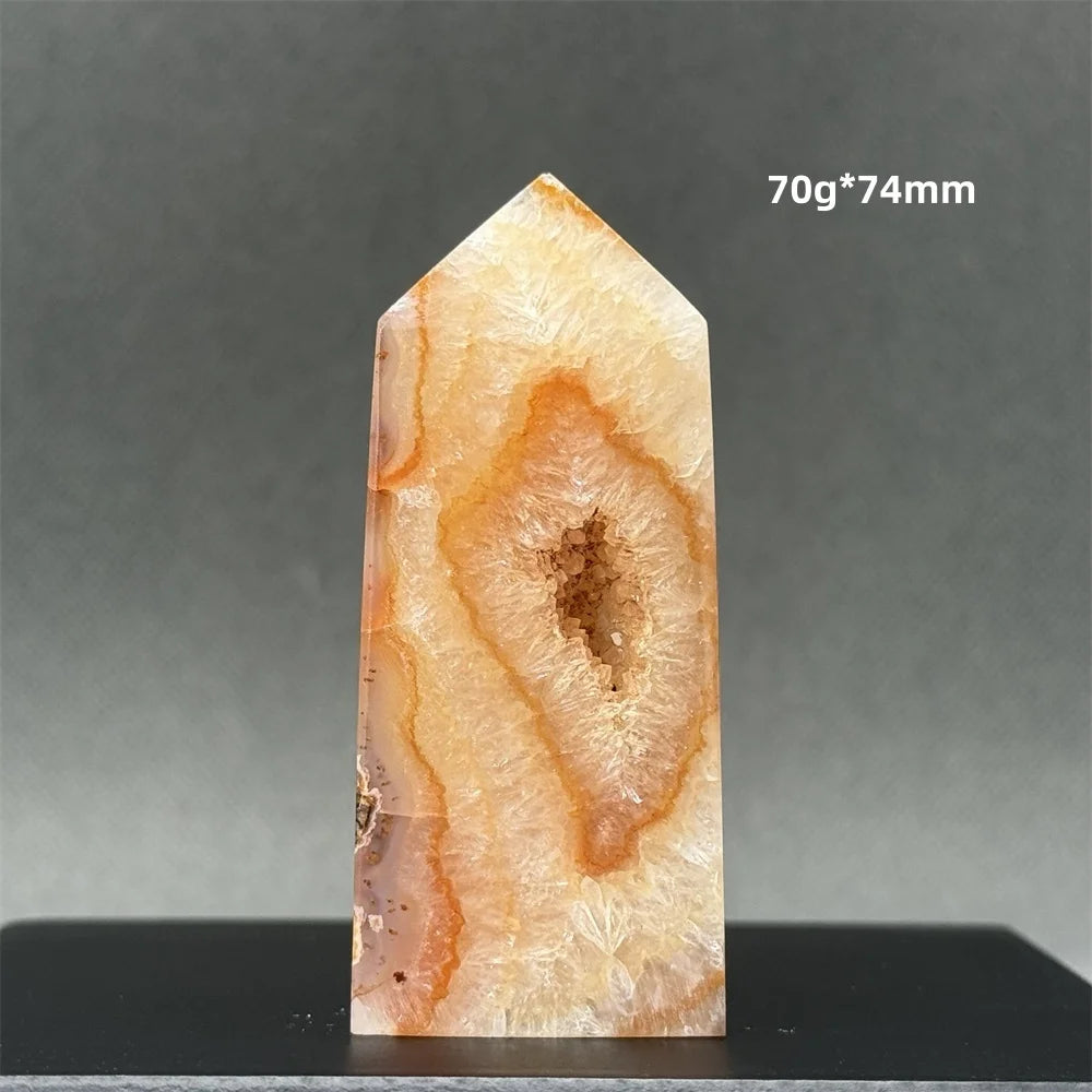 Natural Red Onyx Pillar - Decorative &amp; Healing Stone