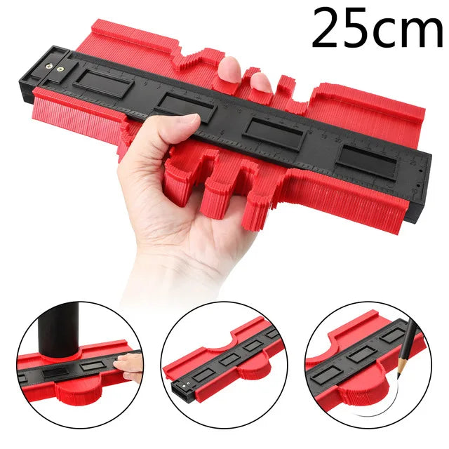 Shape Contour Gauge Duplicator 5/6/10/20inch Profile Measuring Tool Tiling Laminate Tiles Tools Plastic Contour Copy Duplicator