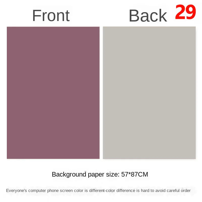 Photography Backdrops Wallpaper 57*87cm 2sides Solid Color Photo Background Props for Photo Studio Newborn Product Photographic - Daisan Mart
