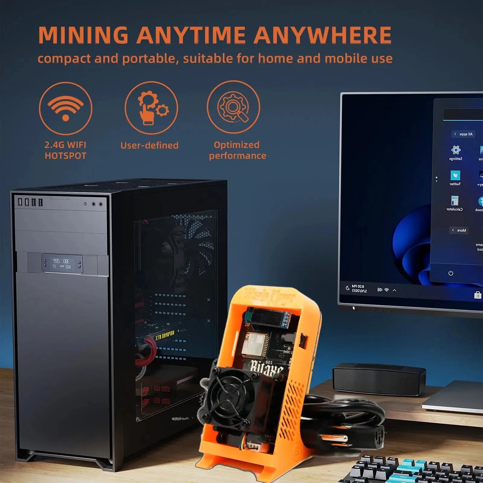 Bitaxe Gamma 601 Solo Bitcoins Miner 1.2TH/s Crypto Miners BM1370 Asic Chip BTC Asik Bitcoins Mining Machine asics kayano - Daisan Mart