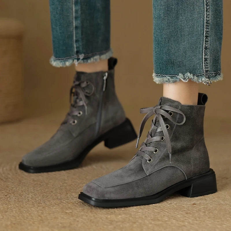 2025 Classic Genuine Leather Women's Anti-Slip Boots