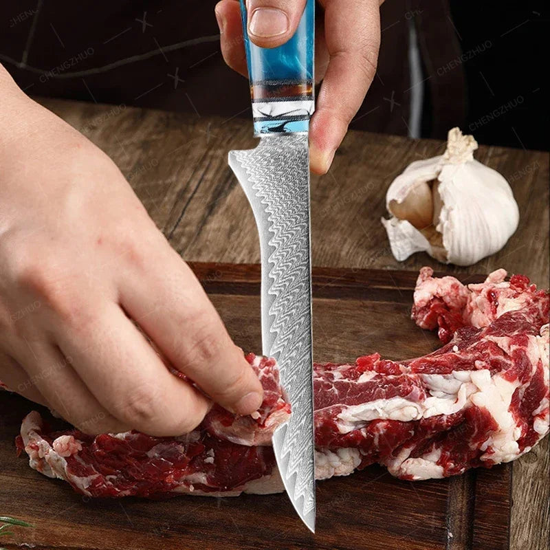 Bộ Dao Bếp Damascus Nhật Bản - Sắc Bén, Đa Năng