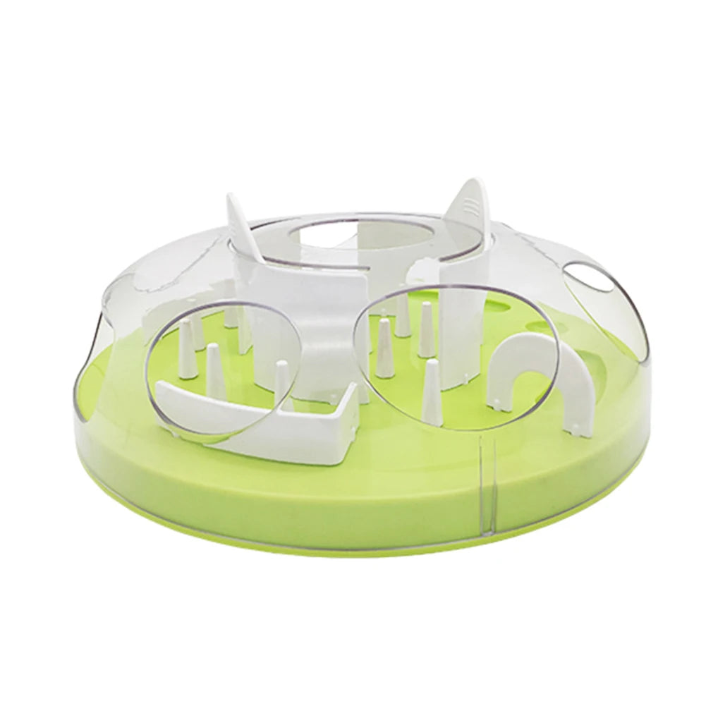 Pet Dog Cat Food Slow Feeder Jungle Design Puppy Anti Slip Treat Dispensing Toy Bowl Puzzle Slow Feeder Tray Pets Supplies