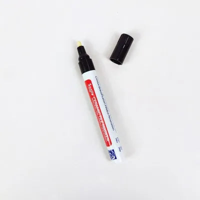 Ceramic Tile Pen Wall Grout Restorer Pen Repair Marker Grout Filler Pen for Restoring Tile Wall Floor Bathrooms Kitchen White