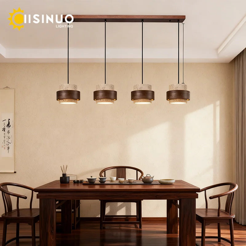 Đèn Thả Wabi-sabi Đá Tự Nhiên - Phong Cách Tối Giản - Daisan Mart