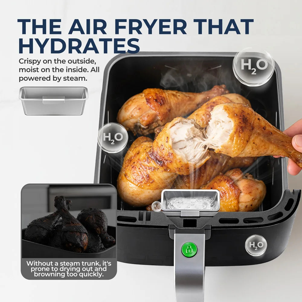 5L Air Fryer, Electric Hot fryer Oven Oilless Cooker with Touch Control &amp; Nonstick Basket &amp; Visible Window, Family Size