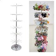 Silver Rotating Shelf for Displaying Jewelry &amp; Accessories 50cm