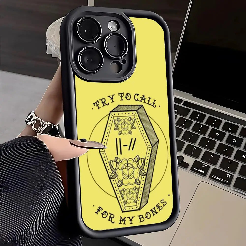 Ốp Lưng TPU Mềm T-Twenty One Pilots Cho iPhone 16-7+