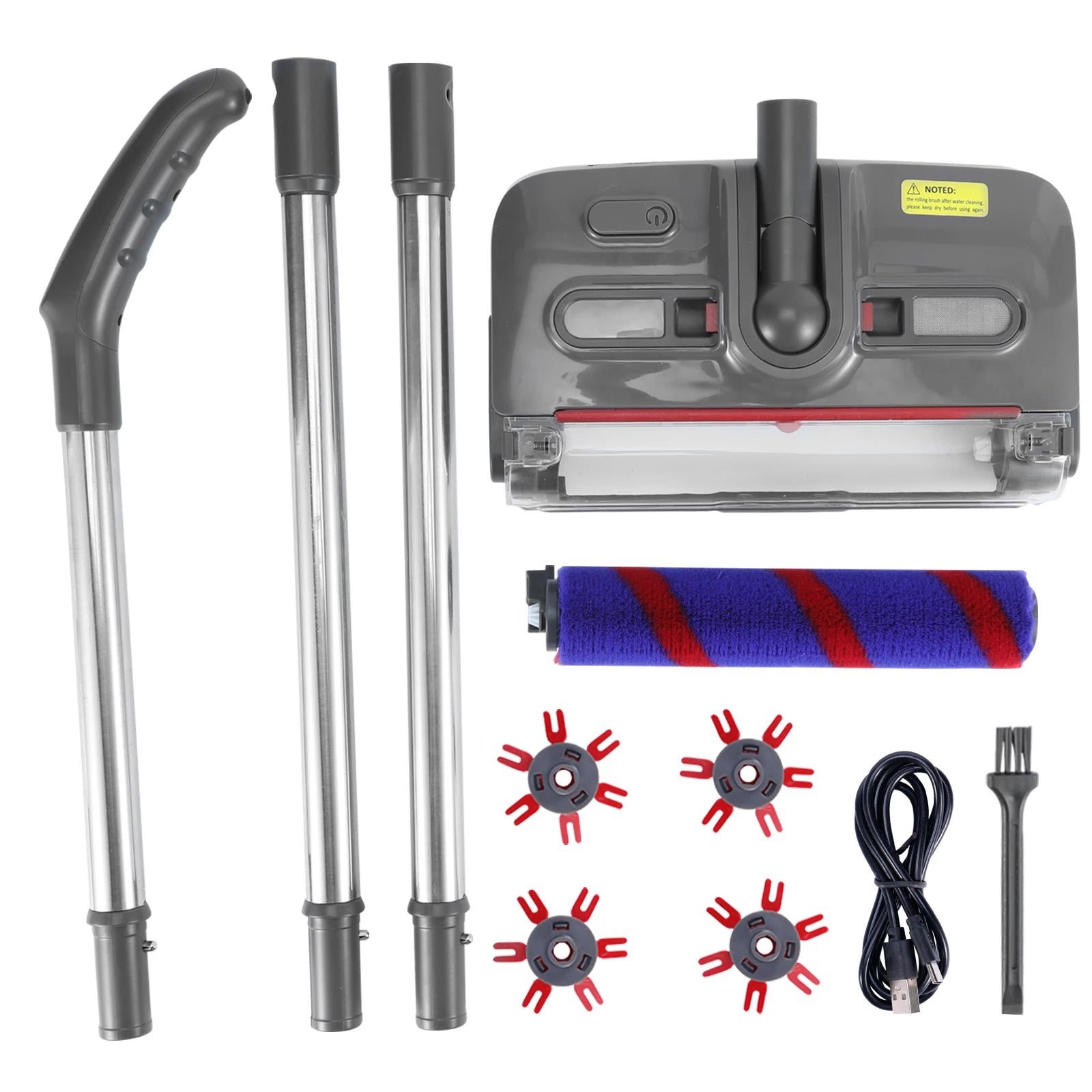 Wireless Mop Cleaner Electric Rotating Floor Sweeper Handheld Edge-cleaning Floor Cleaning Machine With LED Headlight