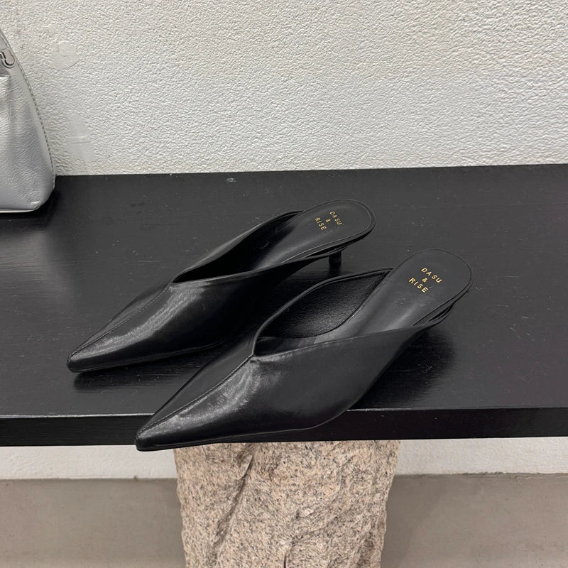 Dép Mũi Nhọn Nữ Thời Trang SUOJAILUN 2024 Mới