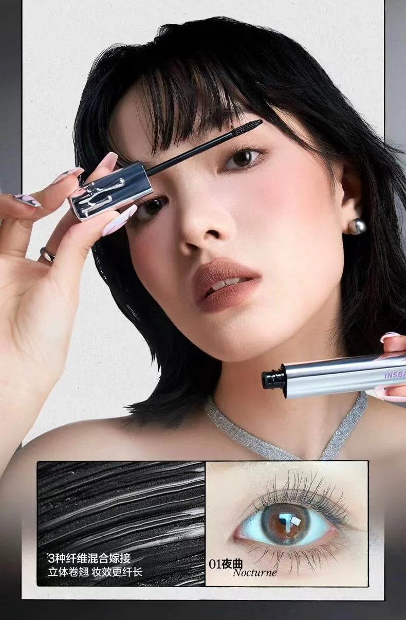 INSBAHA 3D Curling Mascara Natural Thick Waterproof