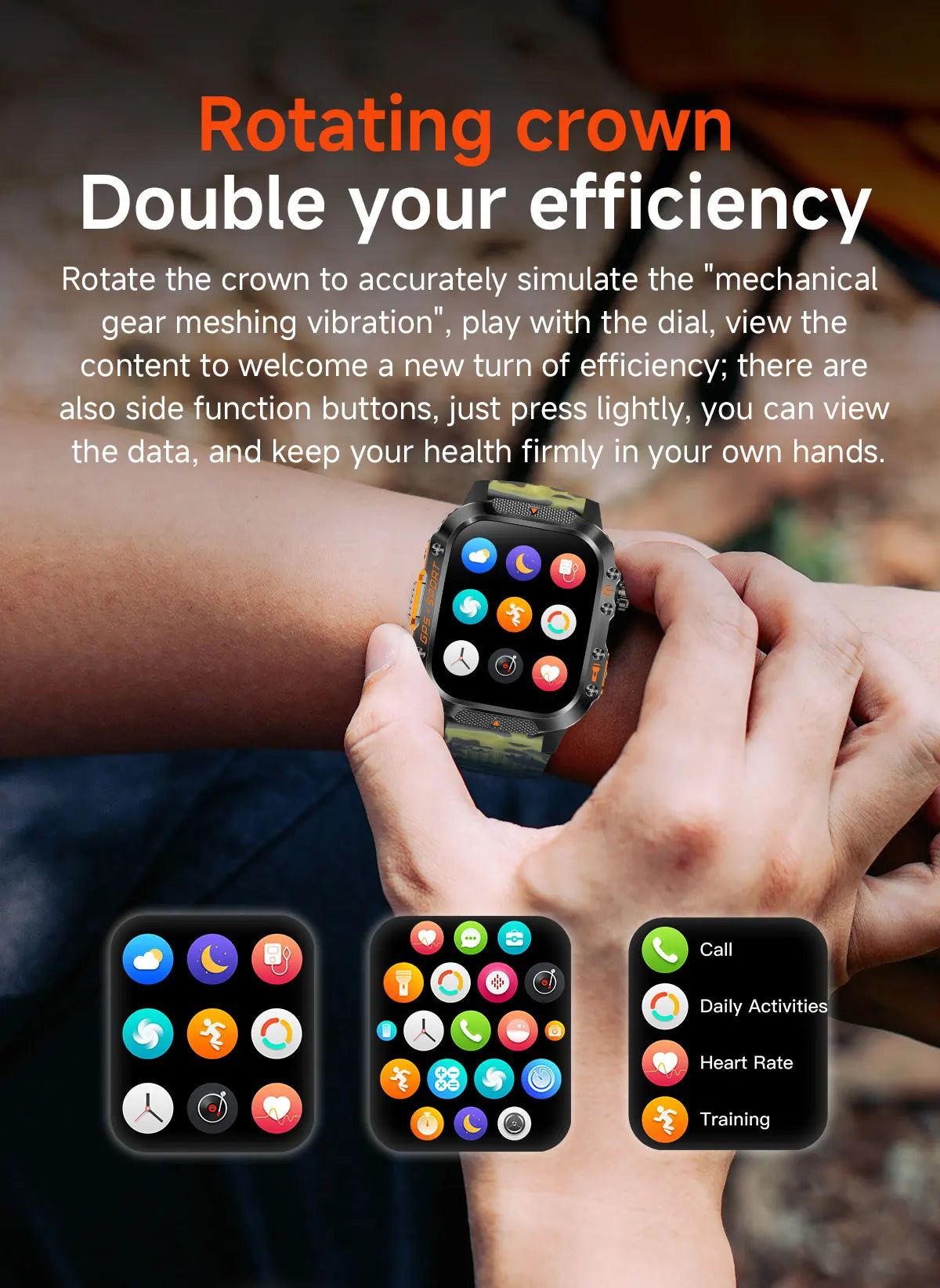 Đồng Hồ Thông Minh 2025 AMOLED, Định Vị & Thể Thao