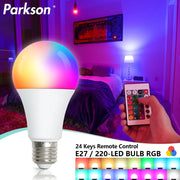 Bóng Đèn LED Đổi Màu RGB E27 Điều Khiển Từ Xa