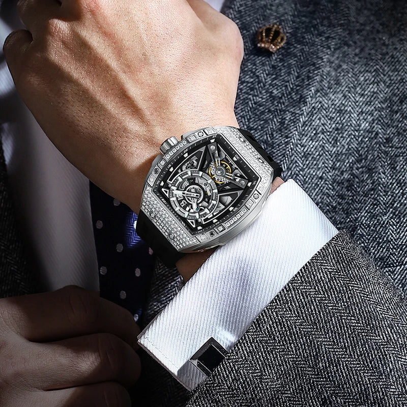 BRUBOSES 2024 - Đồng hồ nam lặn 5ATM kim cương