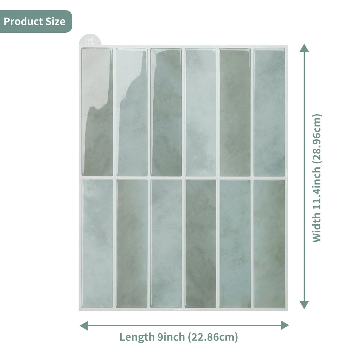 Decal Gạch Dán Tường Chống Thấm & Dầu Cho Nhà Bếp