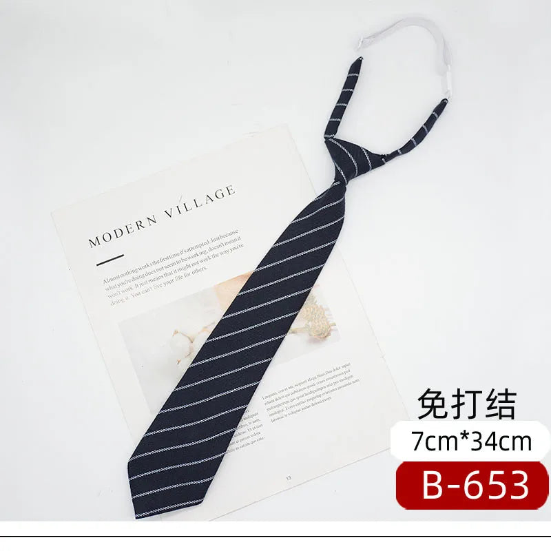 7公分條紋棉質領結，男女學生適用
