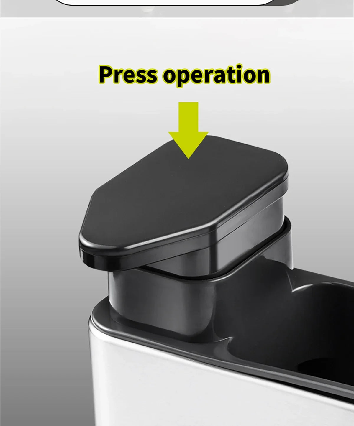 3-in-1 Stainless Steel Dishwashing Liquid Rack, Compact and Convenient for the Kitchen