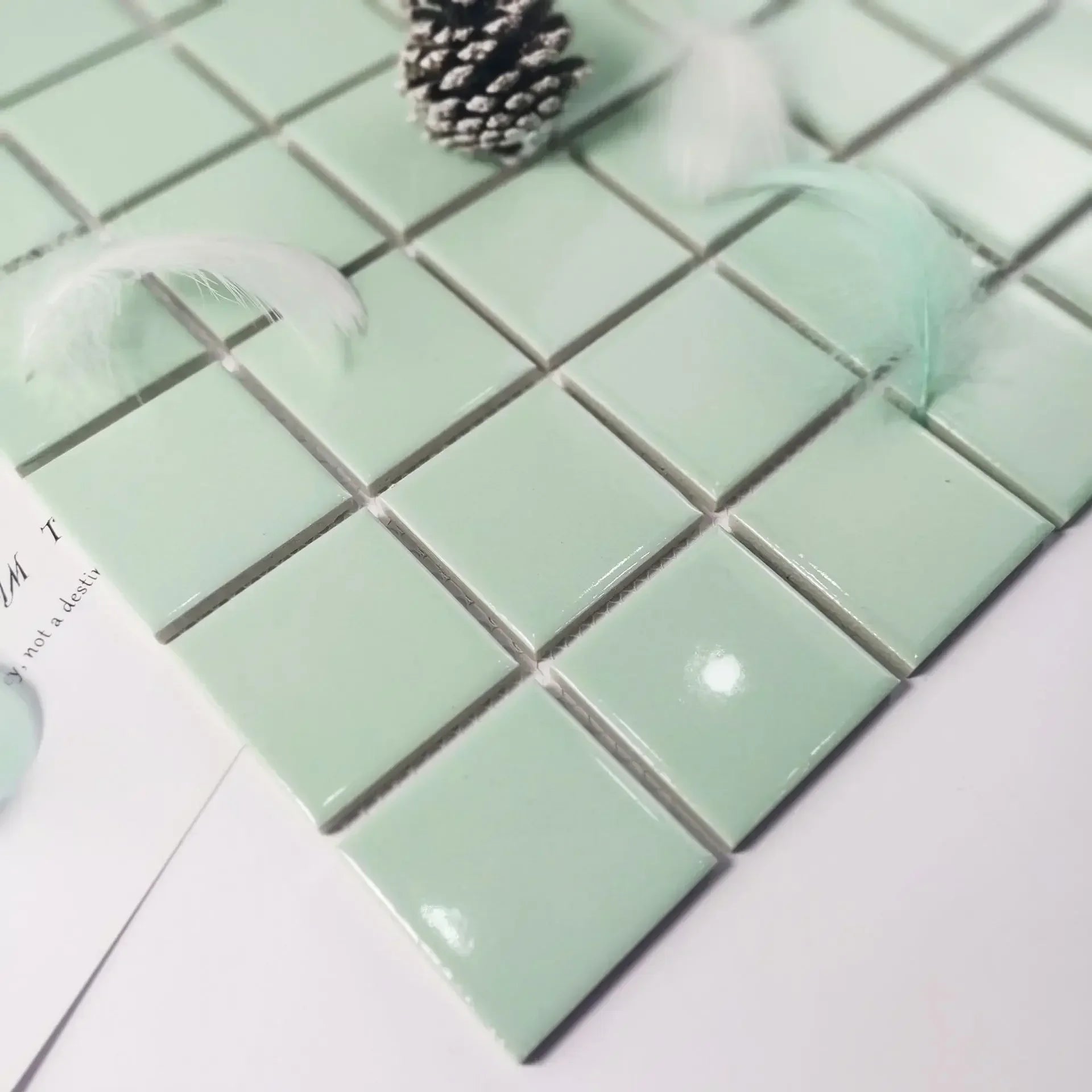 Gạch Mosaic Gốm Ốp Lát Hồ Bơi, Nhà Tắm, Bếp