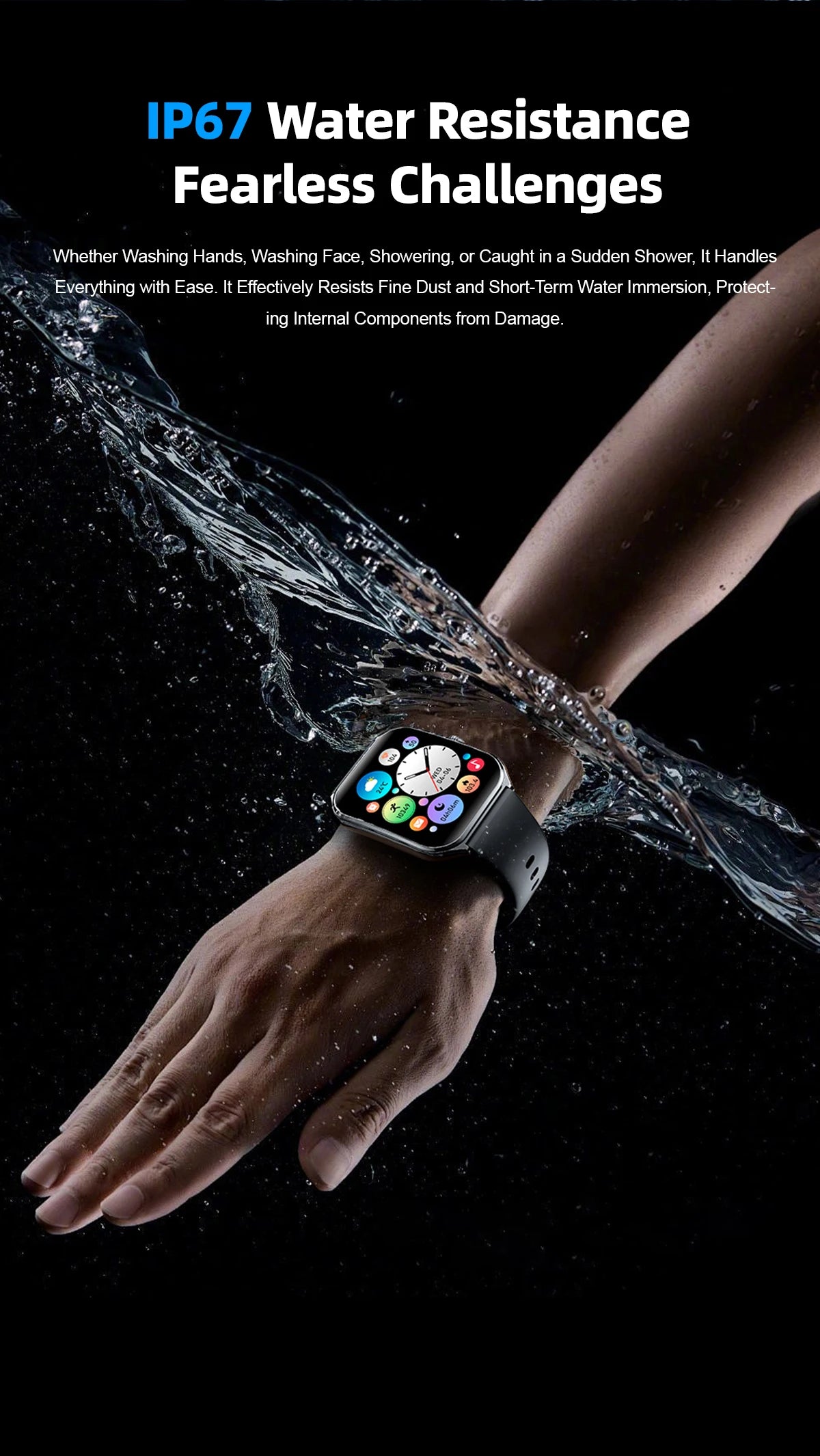 Ultra-Thin Smartwatch 1.96 AMOLED Continuous Display